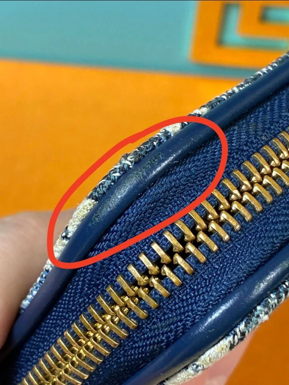Louis Vuitton Blue Denim Monogram Long Zippy Wallet - Excellent Pre-Loved EUC - Picture 14 of 16
